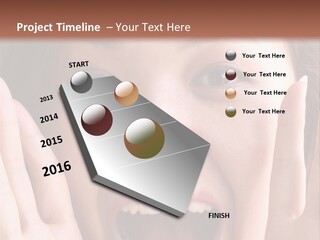 Girl Screaming PowerPoint Template