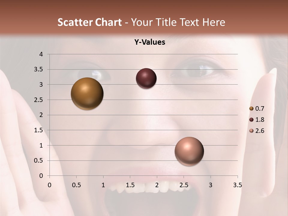 Girl Screaming PowerPoint Template