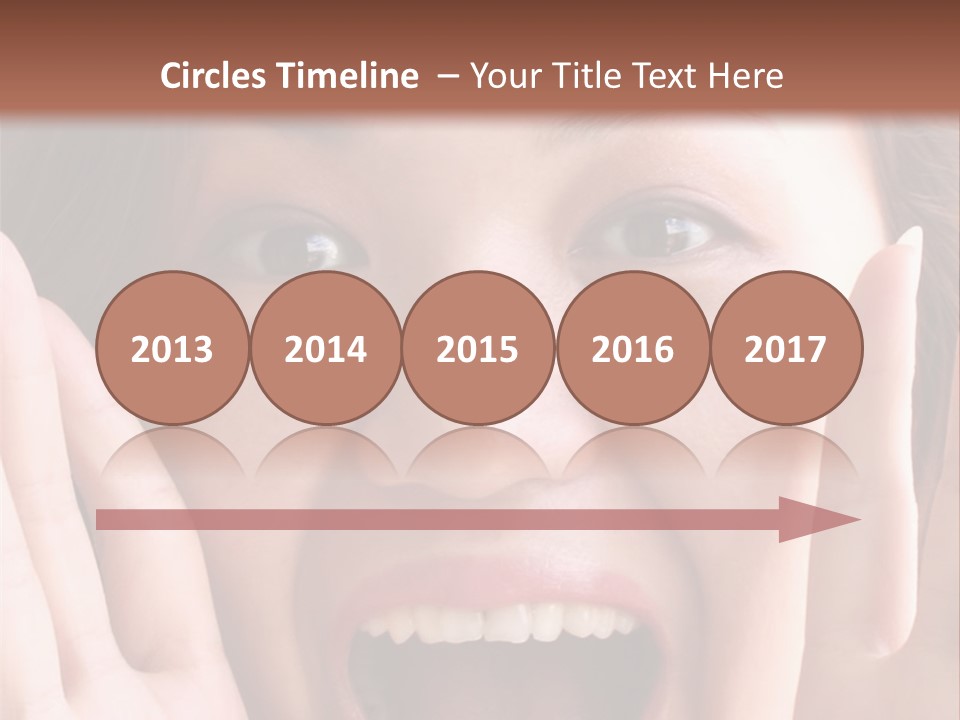 Girl Screaming PowerPoint Template