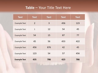 Girl Screaming PowerPoint Template