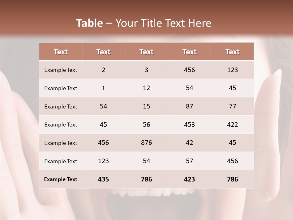 Girl Screaming PowerPoint Template