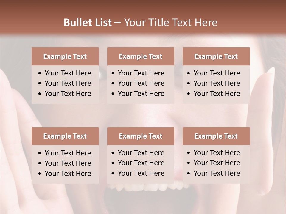 Girl Screaming PowerPoint Template