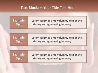 Girl Screaming PowerPoint Template