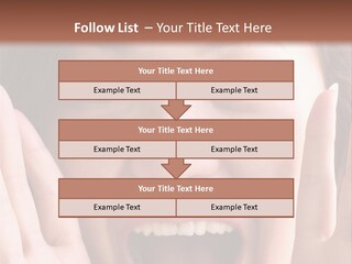 Girl Screaming PowerPoint Template