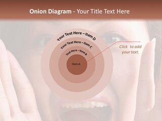 Girl Screaming PowerPoint Template