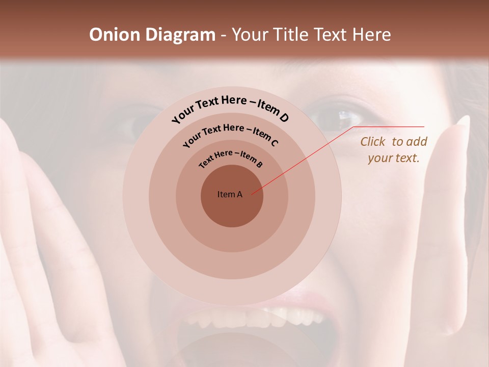 Girl Screaming PowerPoint Template