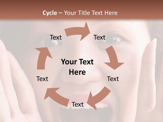 Girl Screaming PowerPoint Template