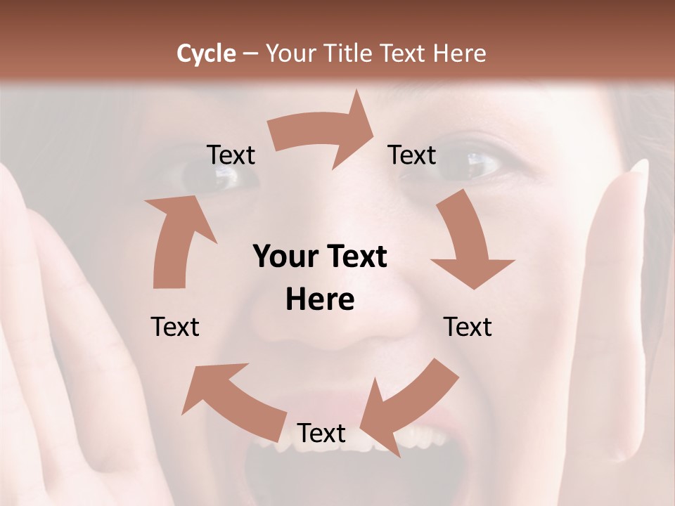 Girl Screaming PowerPoint Template