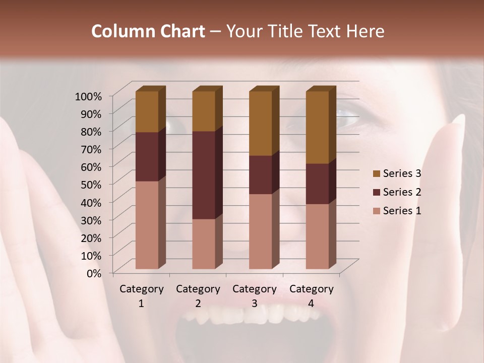 Girl Screaming PowerPoint Template