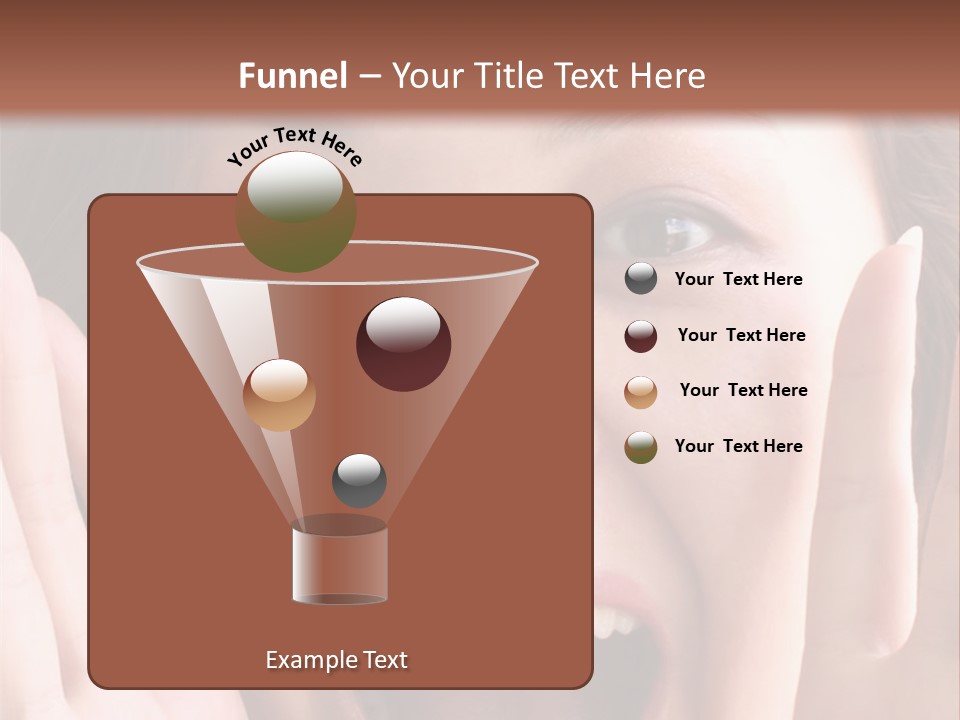 Girl Screaming PowerPoint Template