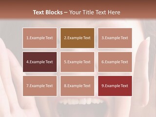 Girl Screaming PowerPoint Template