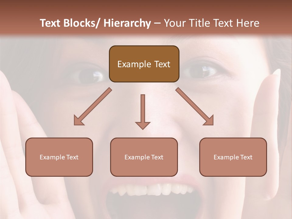Girl Screaming PowerPoint Template