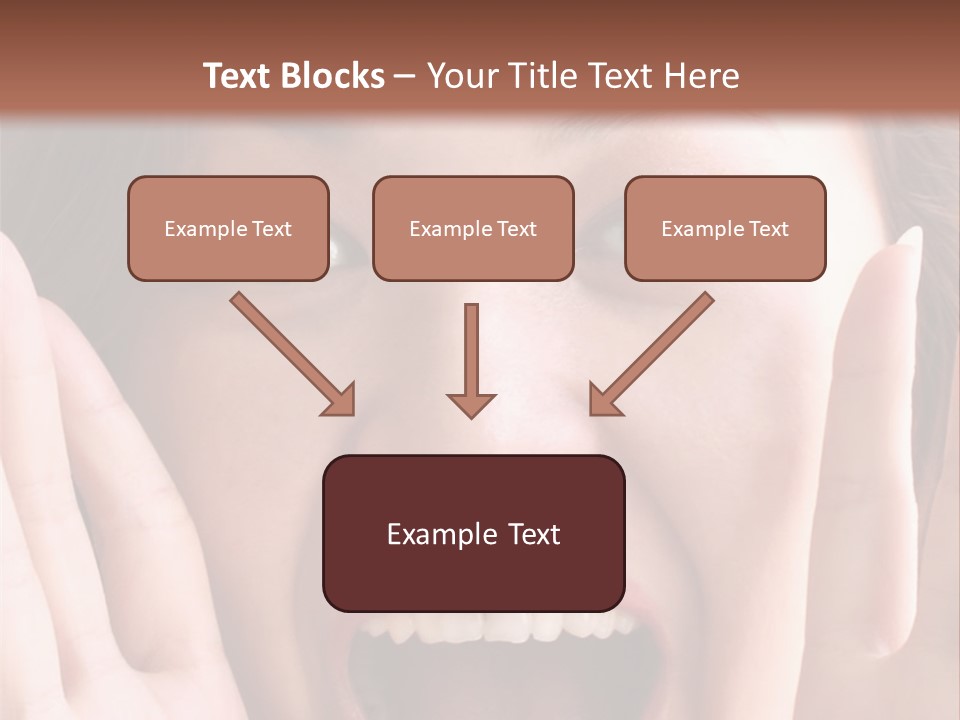 Girl Screaming PowerPoint Template