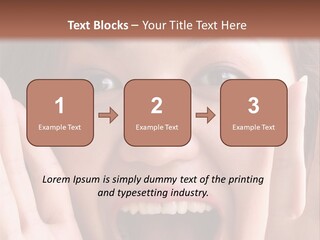 Girl Screaming PowerPoint Template