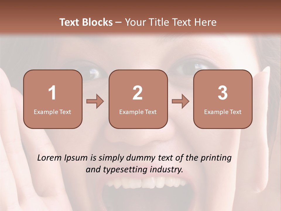 Girl Screaming PowerPoint Template