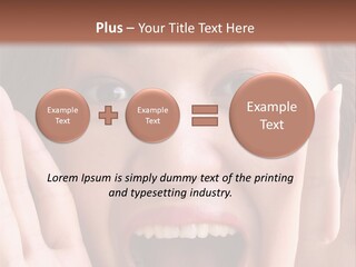Girl Screaming PowerPoint Template