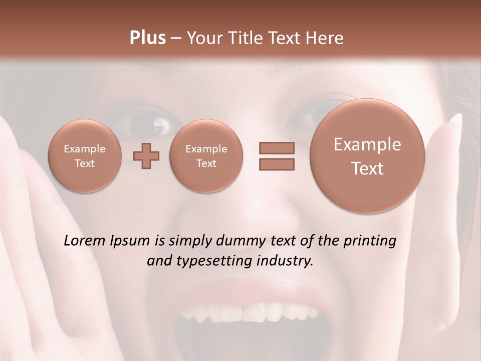 Girl Screaming PowerPoint Template