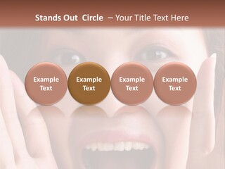 Girl Screaming PowerPoint Template