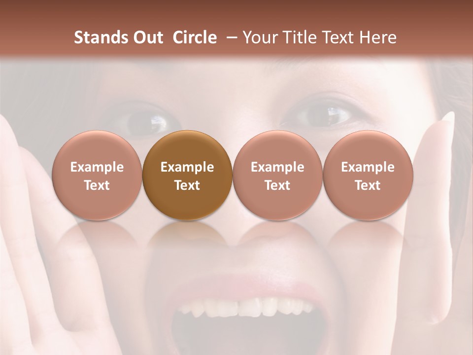 Girl Screaming PowerPoint Template
