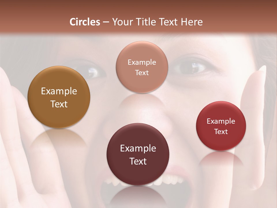 Girl Screaming PowerPoint Template