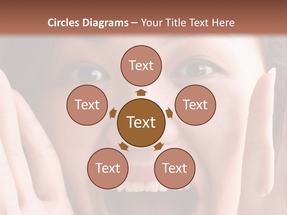 Girl Screaming PowerPoint Template