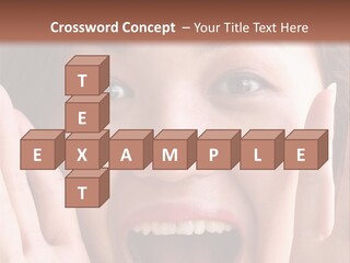 Girl Screaming PowerPoint Template