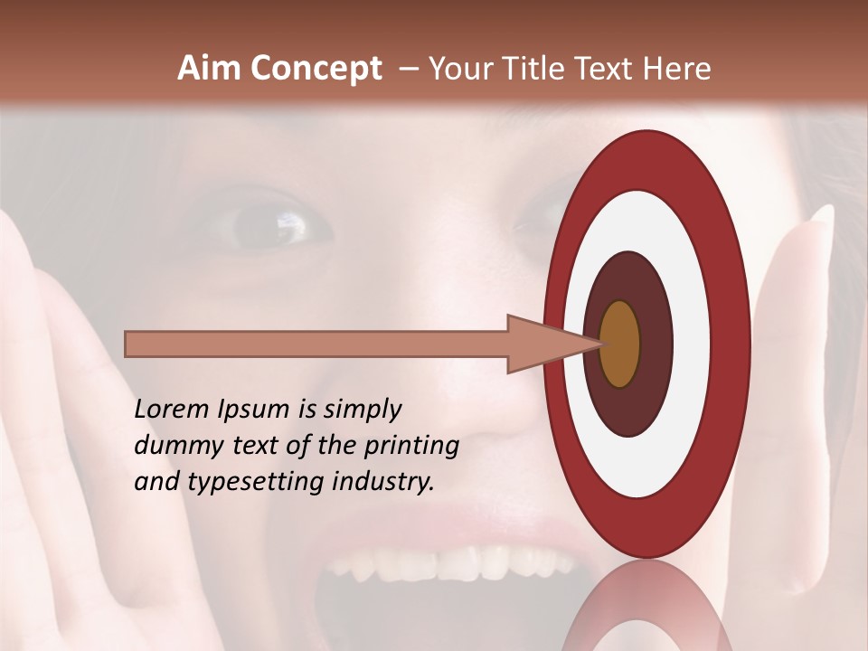 Girl Screaming PowerPoint Template