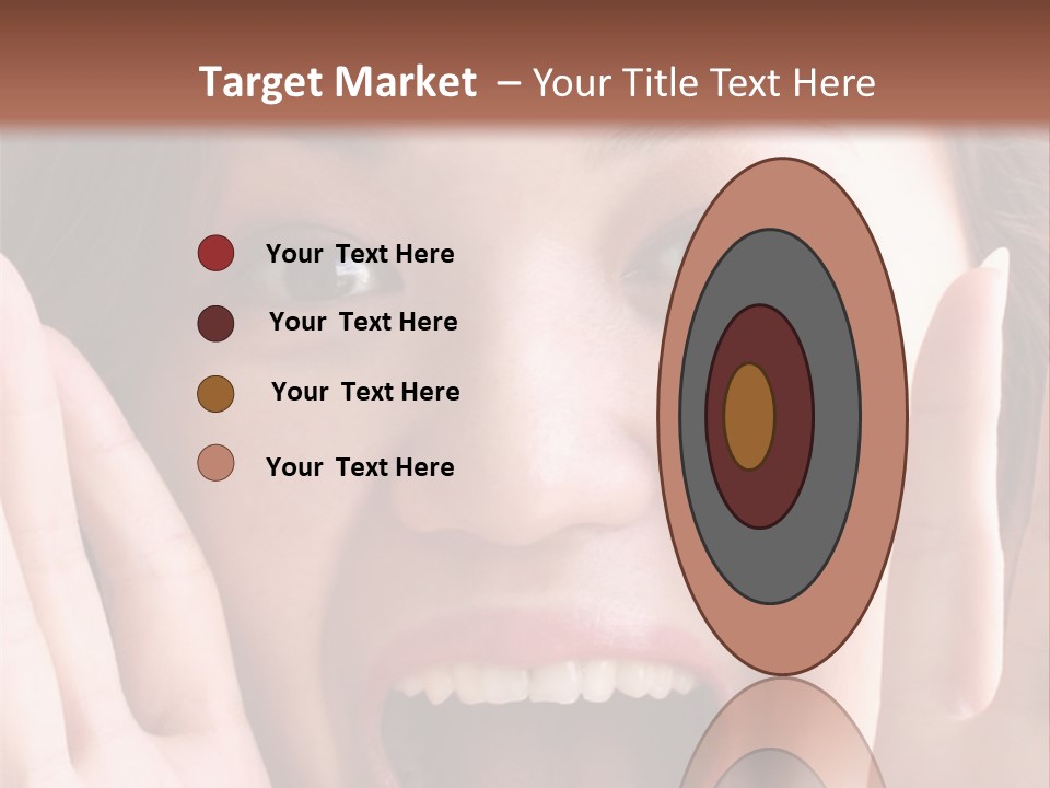 Girl Screaming PowerPoint Template