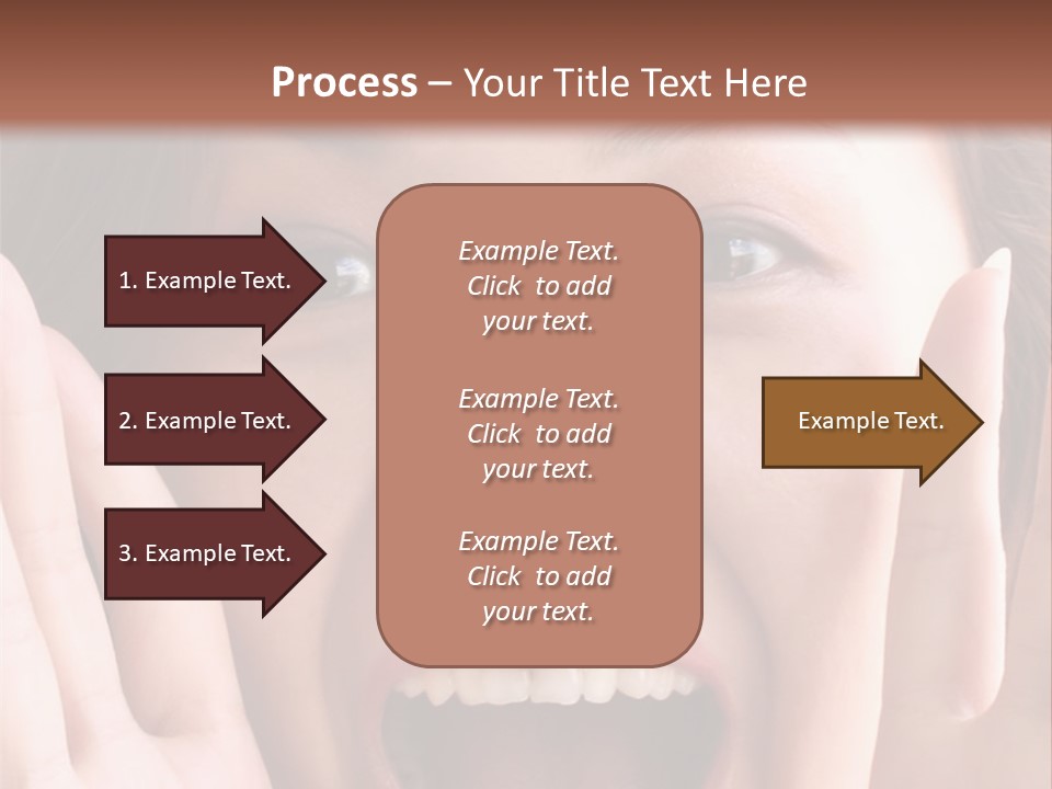 Girl Screaming PowerPoint Template