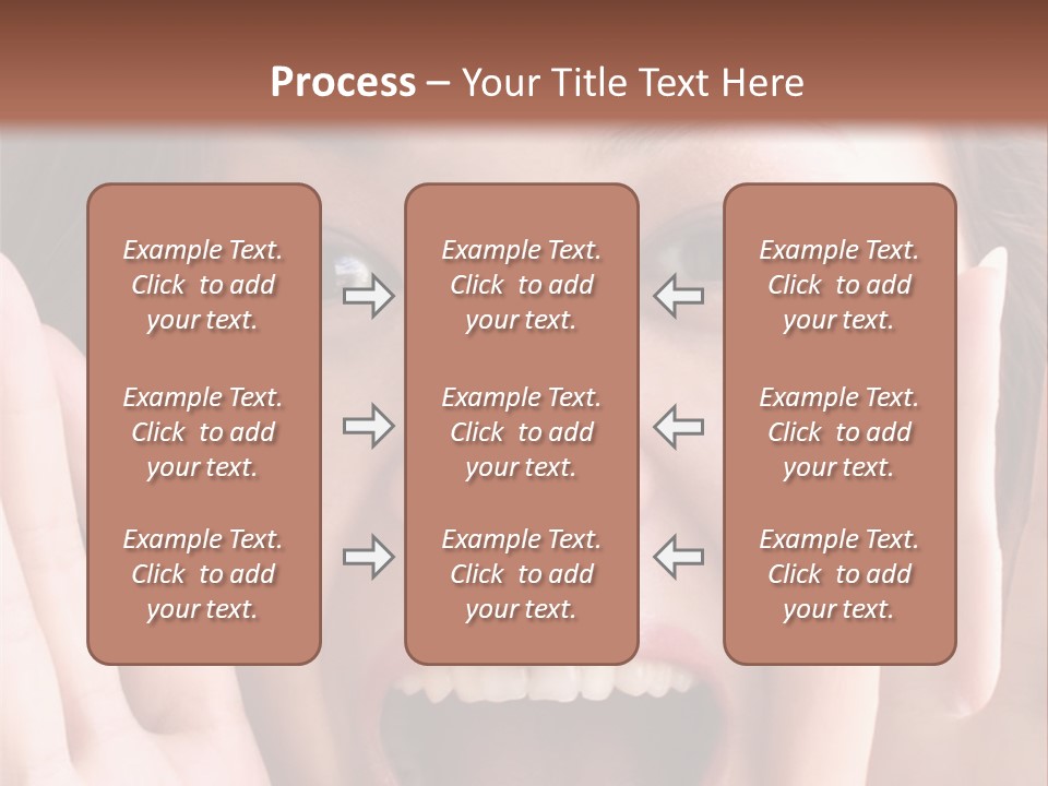 Girl Screaming PowerPoint Template