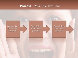 Girl Screaming PowerPoint Template