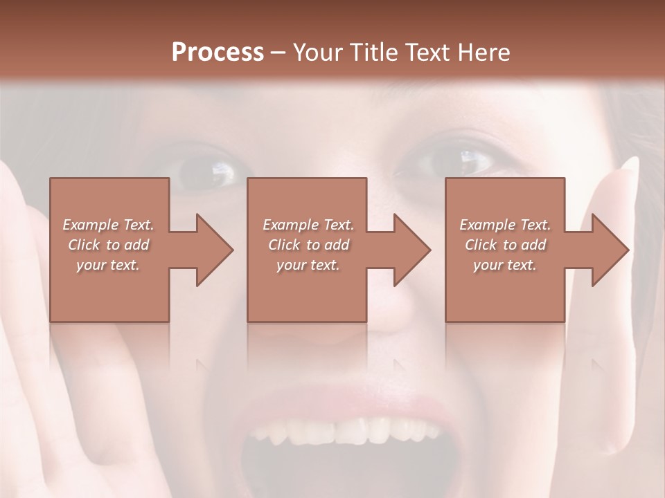 Girl Screaming PowerPoint Template