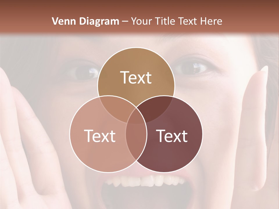 Girl Screaming PowerPoint Template