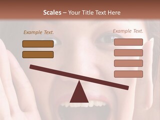 Girl Screaming PowerPoint Template