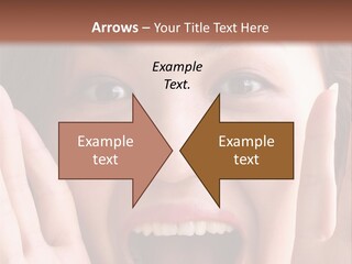 Girl Screaming PowerPoint Template