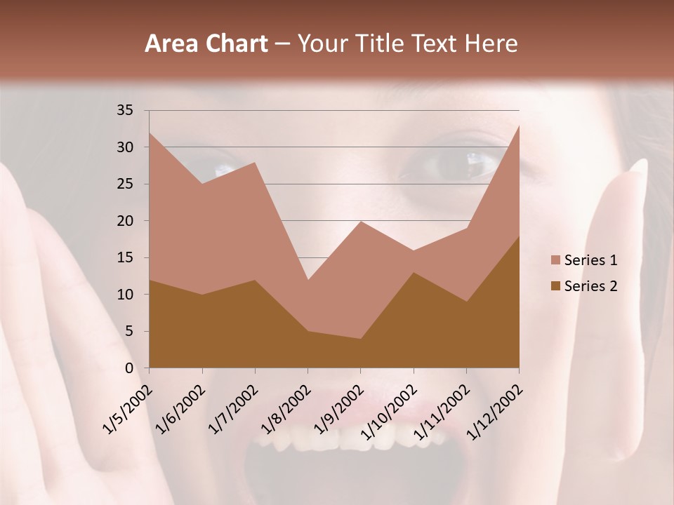 Girl Screaming PowerPoint Template