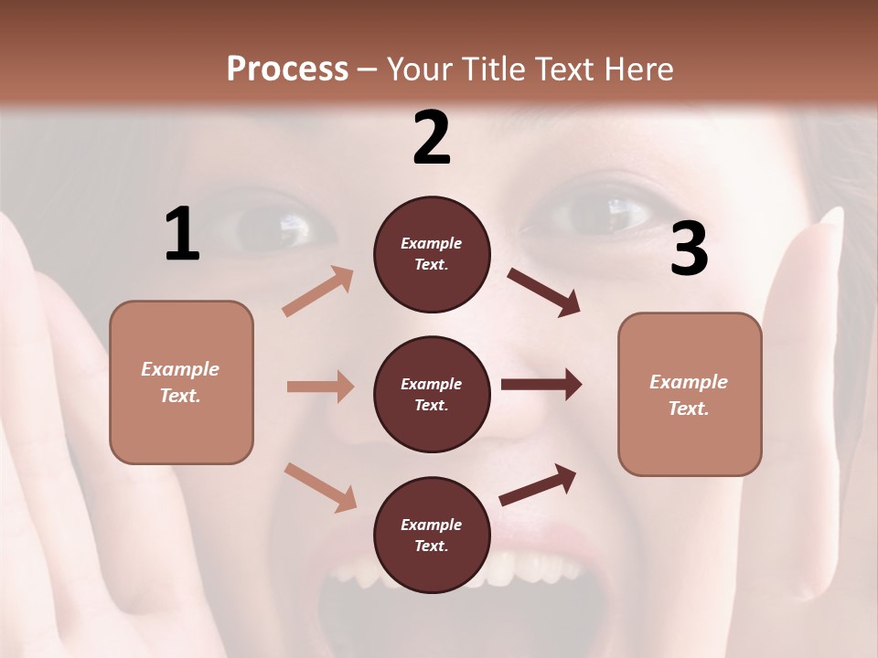 Girl Screaming PowerPoint Template