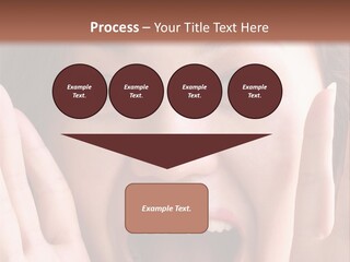 Girl Screaming PowerPoint Template