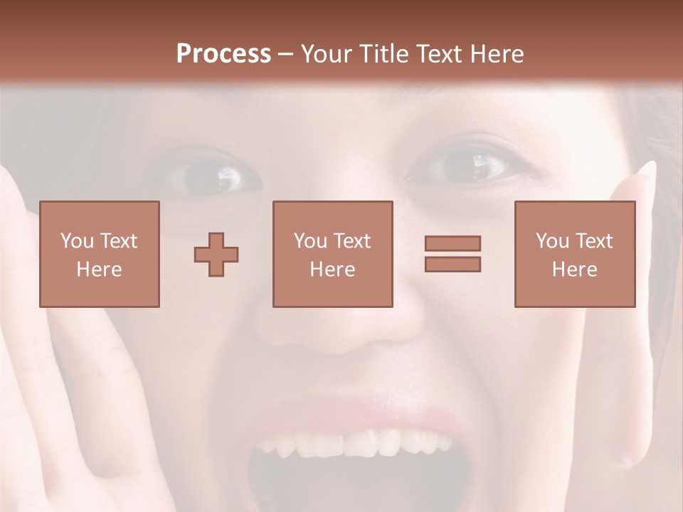 Girl Screaming PowerPoint Template