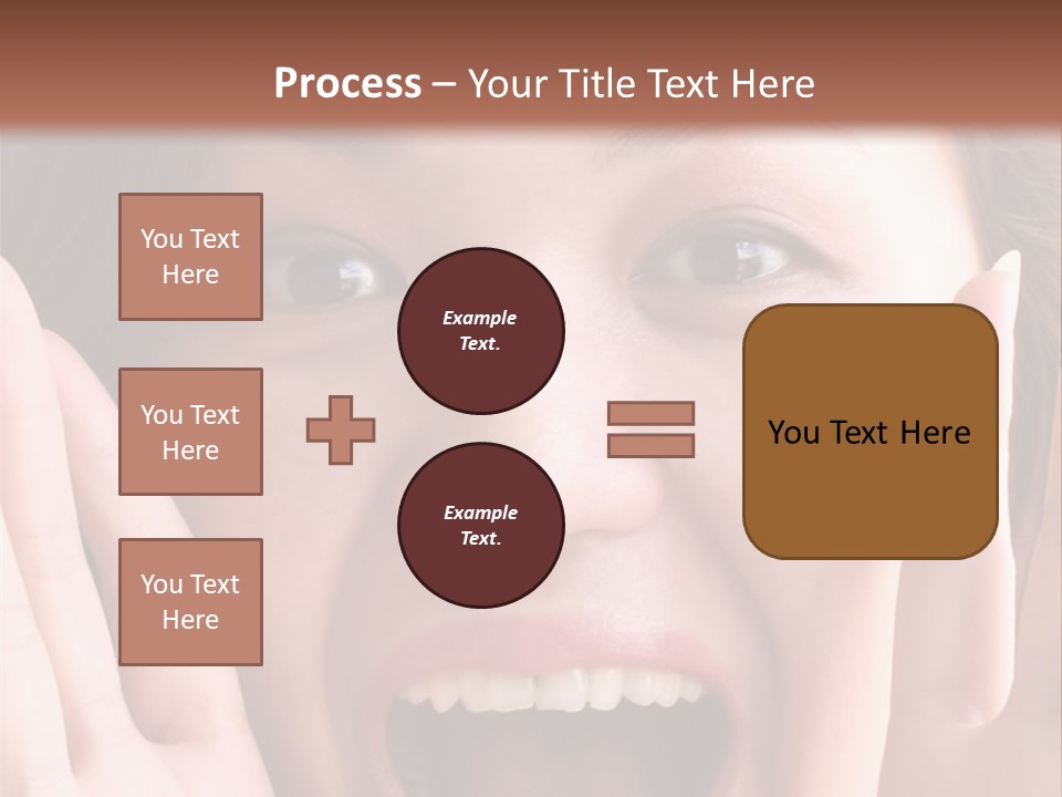 Girl Screaming PowerPoint Template