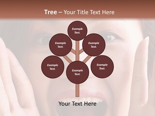 Girl Screaming PowerPoint Template