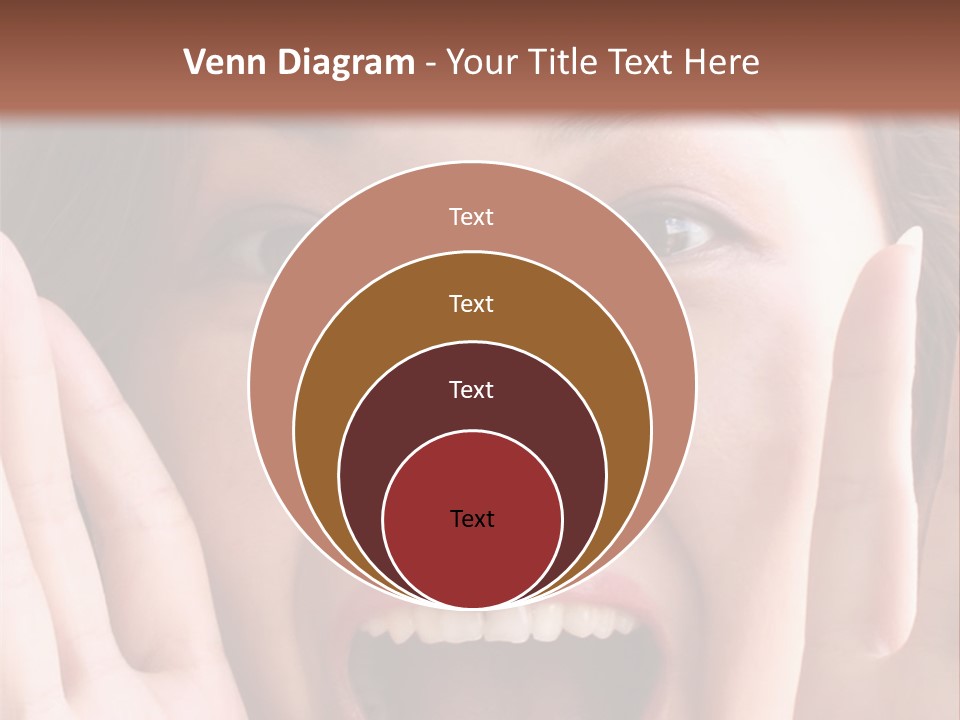 Girl Screaming PowerPoint Template