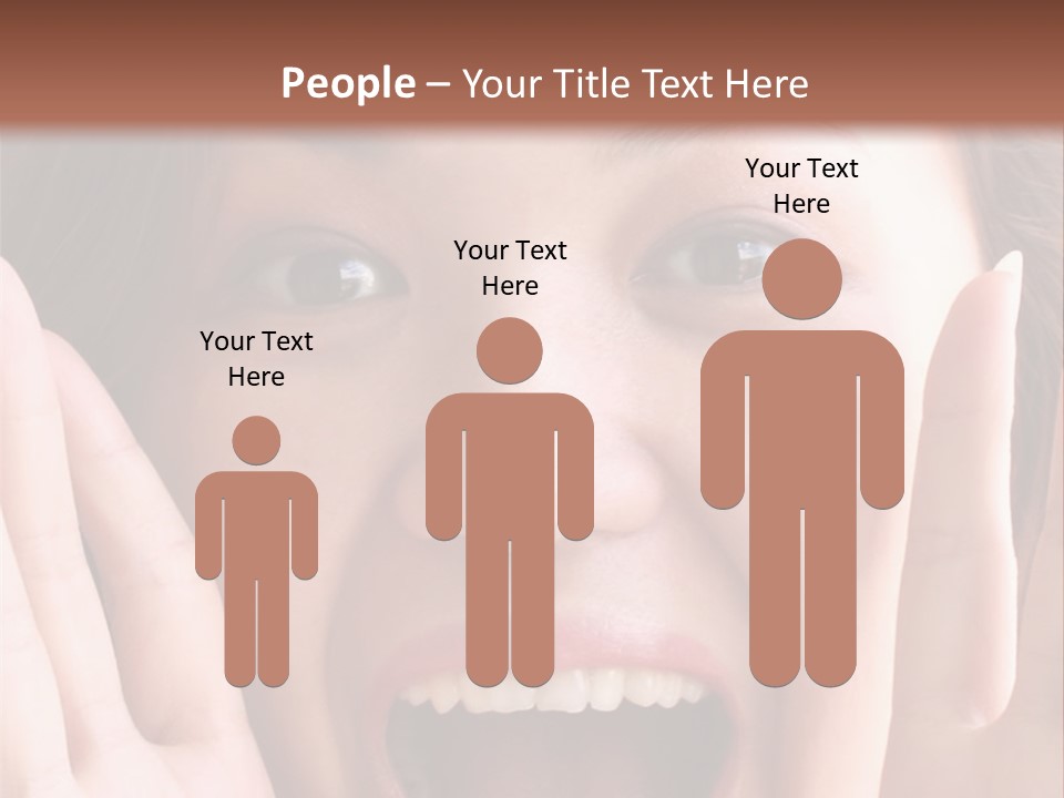 Girl Screaming PowerPoint Template