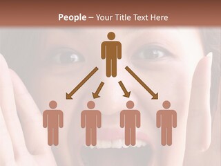 Girl Screaming PowerPoint Template