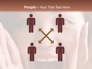 Girl Screaming PowerPoint Template