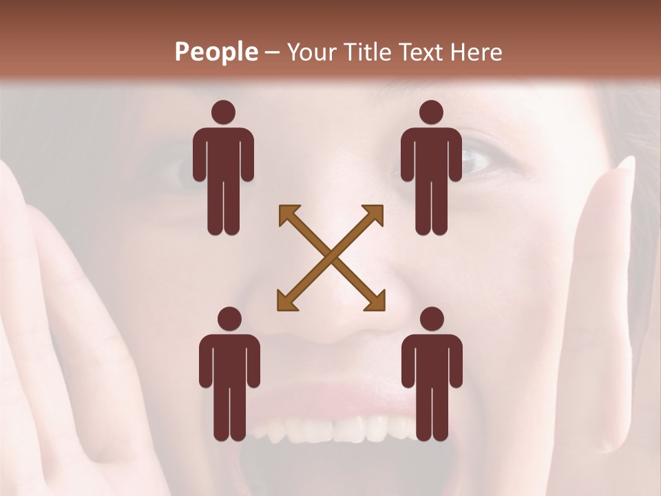 Girl Screaming PowerPoint Template