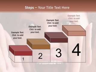 Girl Screaming PowerPoint Template