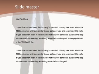 Man Welcomes PowerPoint Template