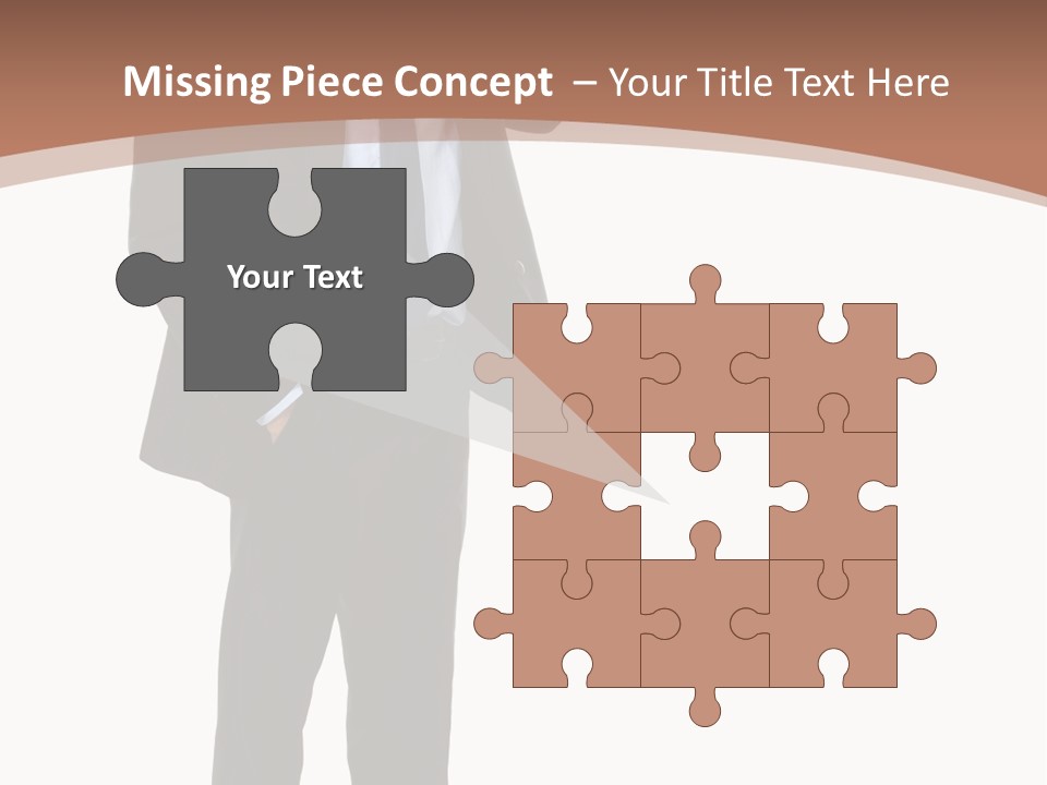 Man Welcomes PowerPoint Template