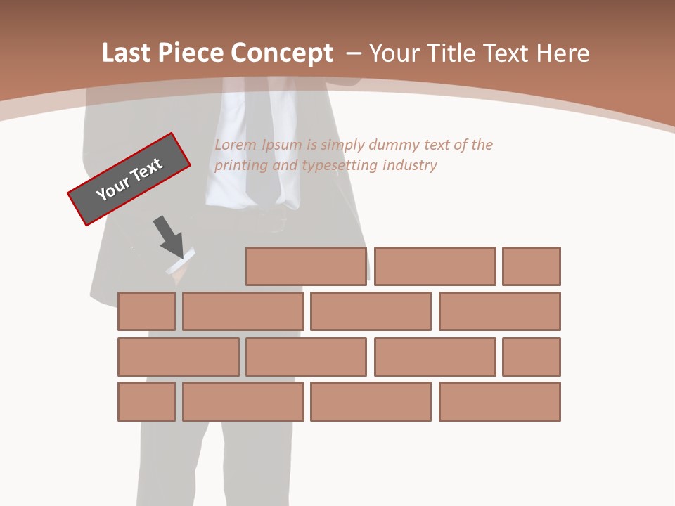 Man Welcomes PowerPoint Template